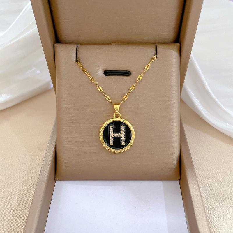 Light Luxury Full Diamond Micro-Inlaid Design Temperament Smart Shining Necklace Women, Simple Pendant