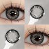 Eyeshare 1 Pair Black Series Contact Lenses for Eyes Big Dark Black Color Lenses Yearly Cosmetics