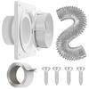Dryer Vent Connector, Twist Lock Dryer Hose Vent Kit with Quick Connect & Disconnect, Dryer Vent wi