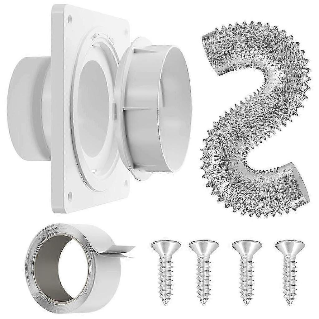 Dryer Vent Connector, Twist Lock Dryer Hose Vent Kit with Quick Connect & Disconnect, Dryer Vent wi