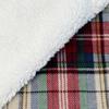 1pc Plaid Sherpa Blanket - Perfect Cozy Decor for Fall & Winter, Ideal Small Gift for Housewarming, Warm Home Essentials