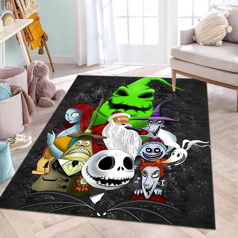 1PC The Nightmare Before Christmas Rug - home decoration Carpet For Living Room Bedroom Flooring Computer Chair Area Rug
