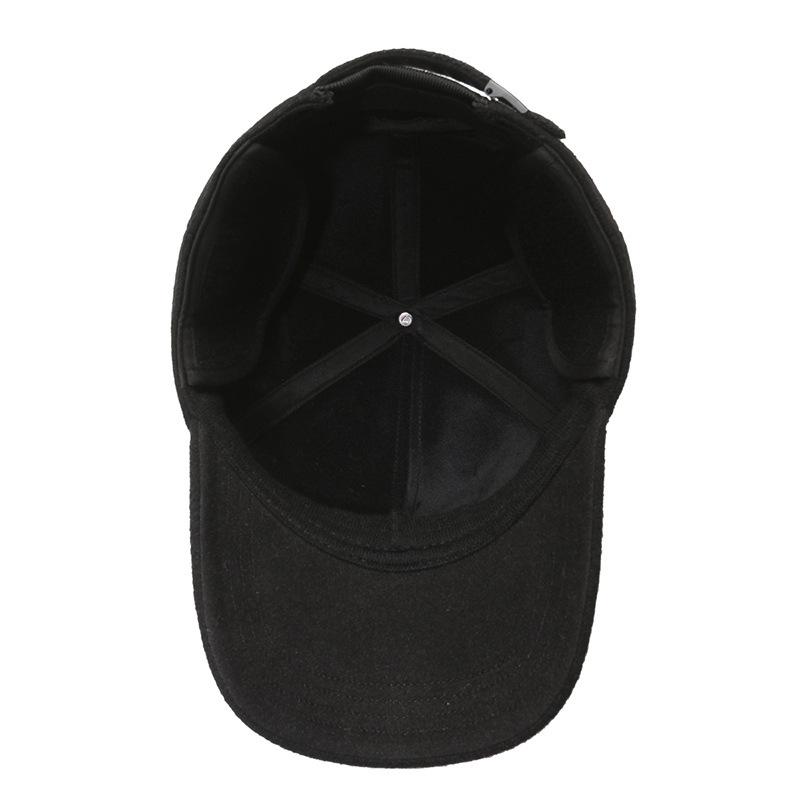 Middle-Aged Men'S Baseball Cap Warm Ear Protection Cap In The Elderly Old Man Outdoor Cold Sports Hat