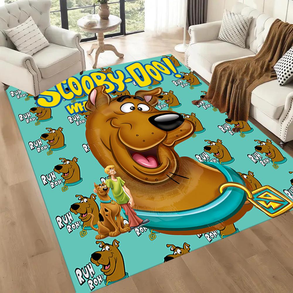 Scooby-doo Mystery Solving Team Square Rugs Are a Great Choice for Living Rooms, Bedrooms, Home Décor, and As Gifts.
