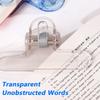 Plastic Bookmark Holder Transparent Anti Page Flipping Holder Gravity Book Clip  School Office