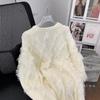 2024 Women's Solid Color Tassel Sweater - Loose, Soft Knit for Autumn/Winter