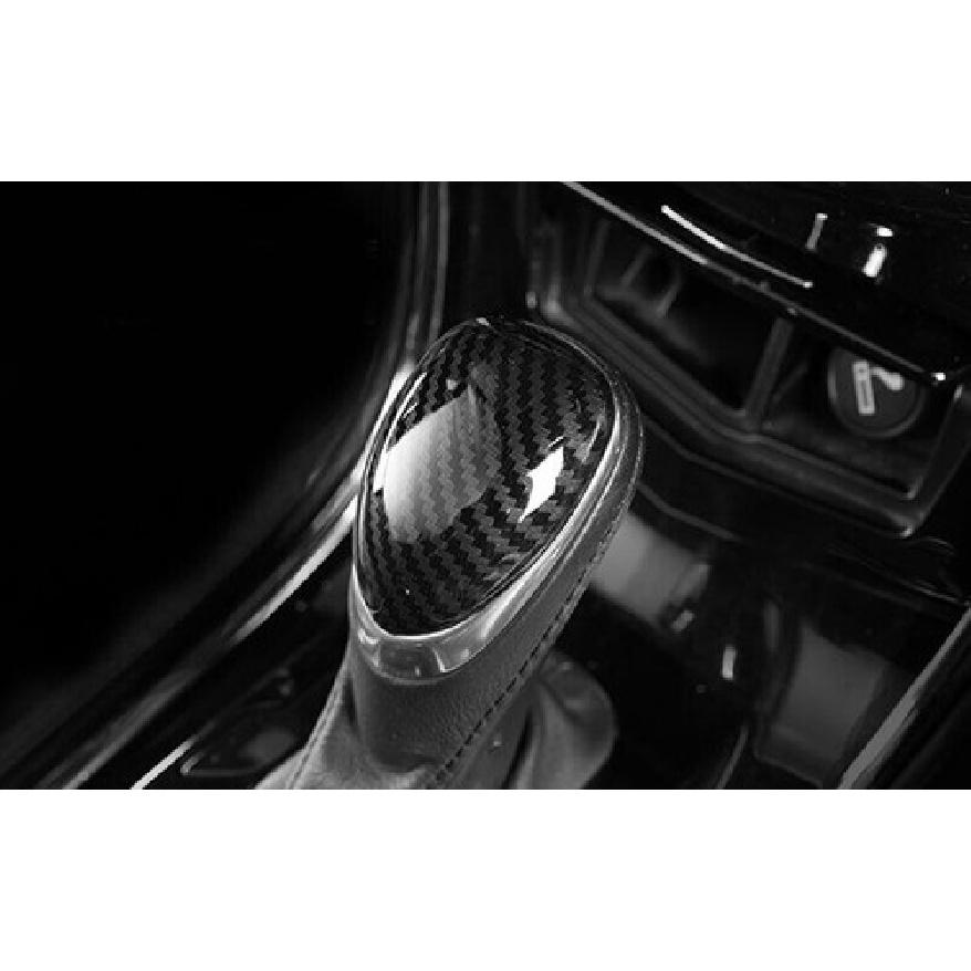 Gear Shift Knob Trim 2013~ Fit For Cadillac XTS Central Console Carbon Fiber
