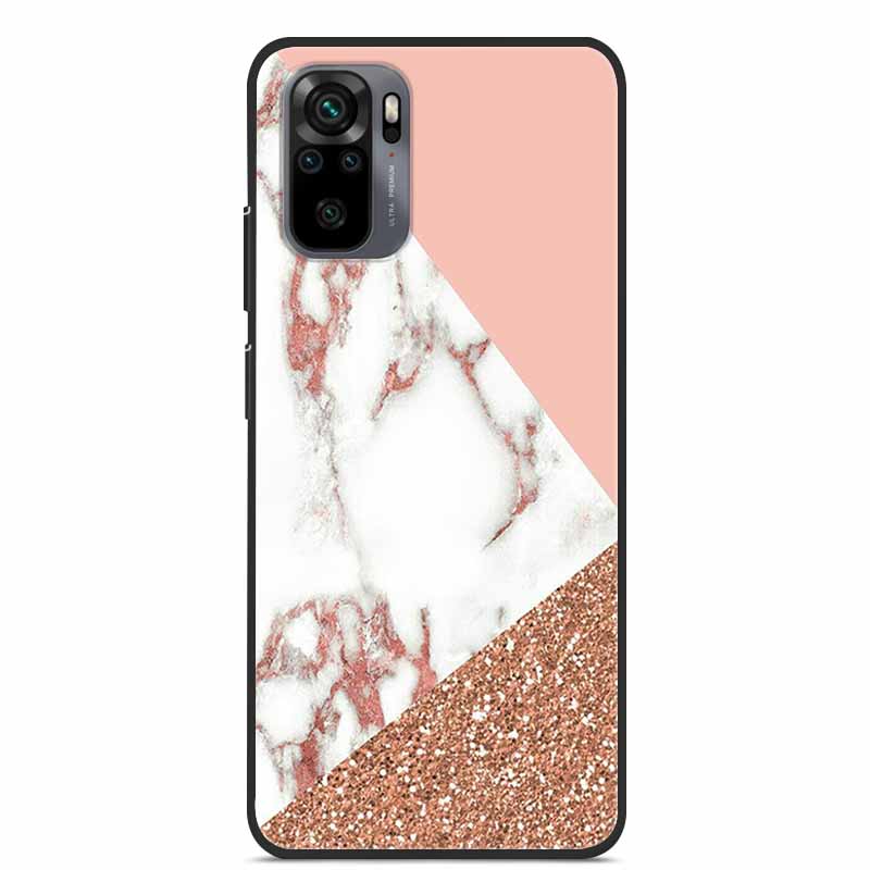 Dla Xiaomi Redmi Note 10S Case silikonowa tylna okładka etui na telefony dla Xiaomi Redmi Note10T 2021 miękki futerał uwaga 10S 10T 10 T S Coque