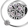 Charms Spring Flower Bead 925 Love Colorful Zircon Beads
