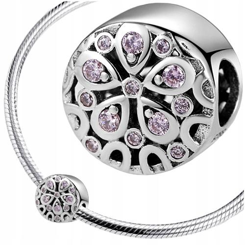 Charms Spring Flower Bead 925 Love Colorful Zircon Beads
