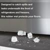 Strong Silicone Refrigerator Tray Simple Cleaning Spill Guard Nonslip Bottom for Under Freezer and Washing Machine