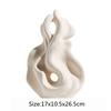 Ceramic Ornaments Abstract Hollow Curl Sculpture Modern Porcelain Artifact Decorative Figurines Room Decoration Accessories