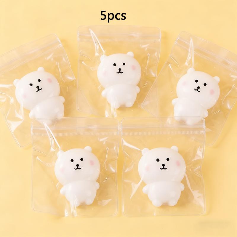 1/3/5pcs Self Deprecating Bear Pinch Fun Bear Toy Pinch Cute Expression Stress Relieving Toy Little Nose Children's Prize Gift
