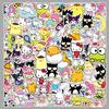 101 Cute Sanrio Cartoon Stickers for DIY Decoration - Guka, Melody & Mochi Designs for Water Bottles & Phone Cases