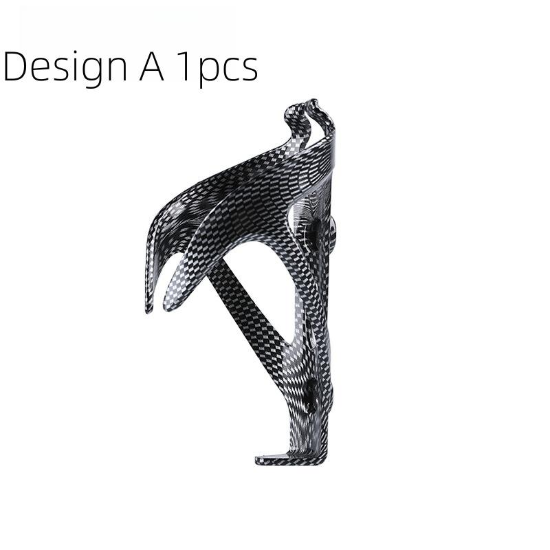 Universal ABS Bike Water Bottle Holder with Carbon Texture - Anti-Slip Cycling Cup Cage for Mountain Road Bikes Accessories