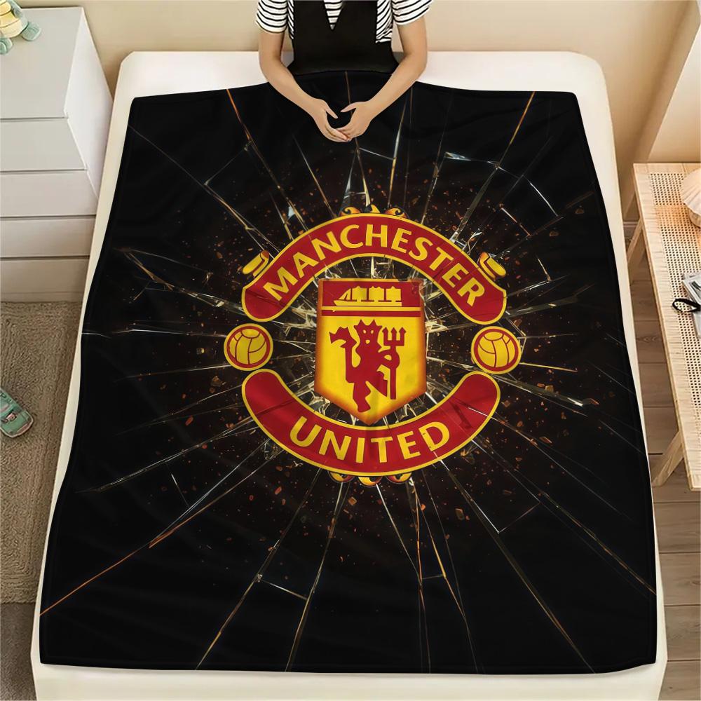 Man United Flannel Blanket, High quality Comfortable for All Seasons, Home Decor, Warmth and Comfort