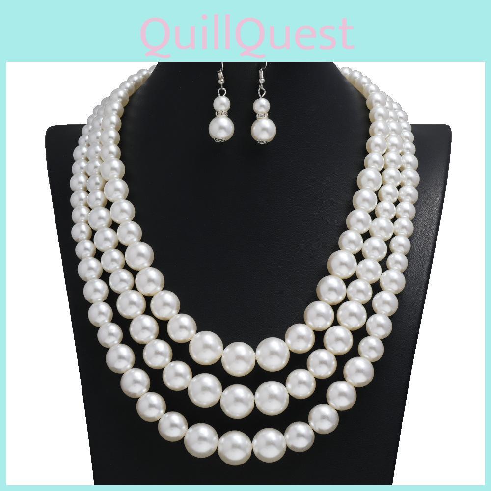 Women Necklace Pearl Fashion Jewelry Alloy Pendant For Casual Decoration Wear