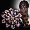 Resin Female Hair Accessories Flower Hair Clip Rhinestone Duckbill Clip Korean Style Hairpin