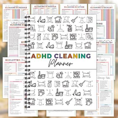ADHD-Friendly Annual Cleaning Planner Notebook