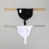 Men Thong Ice Silk Underwear Sexy Metal Chains Comfortable Hollow Out G-Strings Briefs Slim Fit High Elasticity Panties