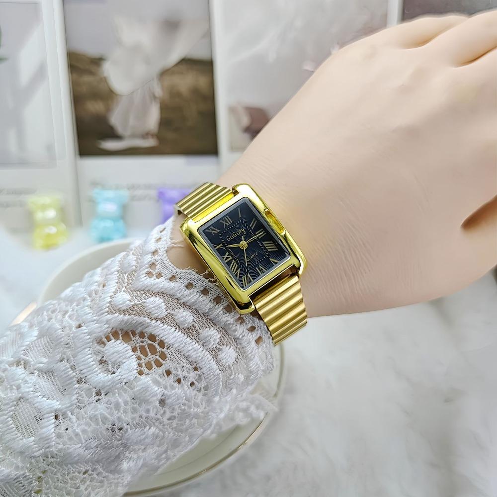 Famous Women Quartz Watch Fashion Roman Dial Watches Length-adjustable Steel Strap Wristwatch Luxury Gifts Relojes Para Mujer