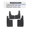 For AMAROK  2024 2025 Mudguard Fender Mud Flaps Guard Splash Mudflaps Car Accessories Front Rear 4Pcs