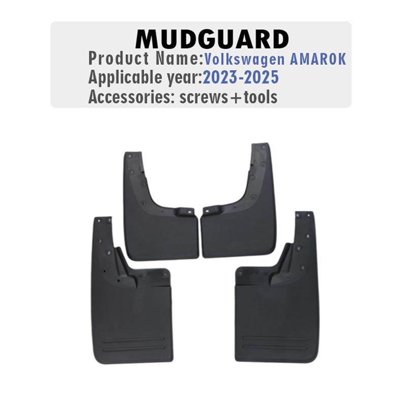 For AMAROK  2024 2025 Mudguard Fender Mud Flaps Guard Splash Mudflaps Car Accessories Front Rear 4Pcs