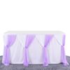 Stretch Yarn Cross-striped Table  Skirt Rectangular Table Round Table Skirt Wedding Party Decoration