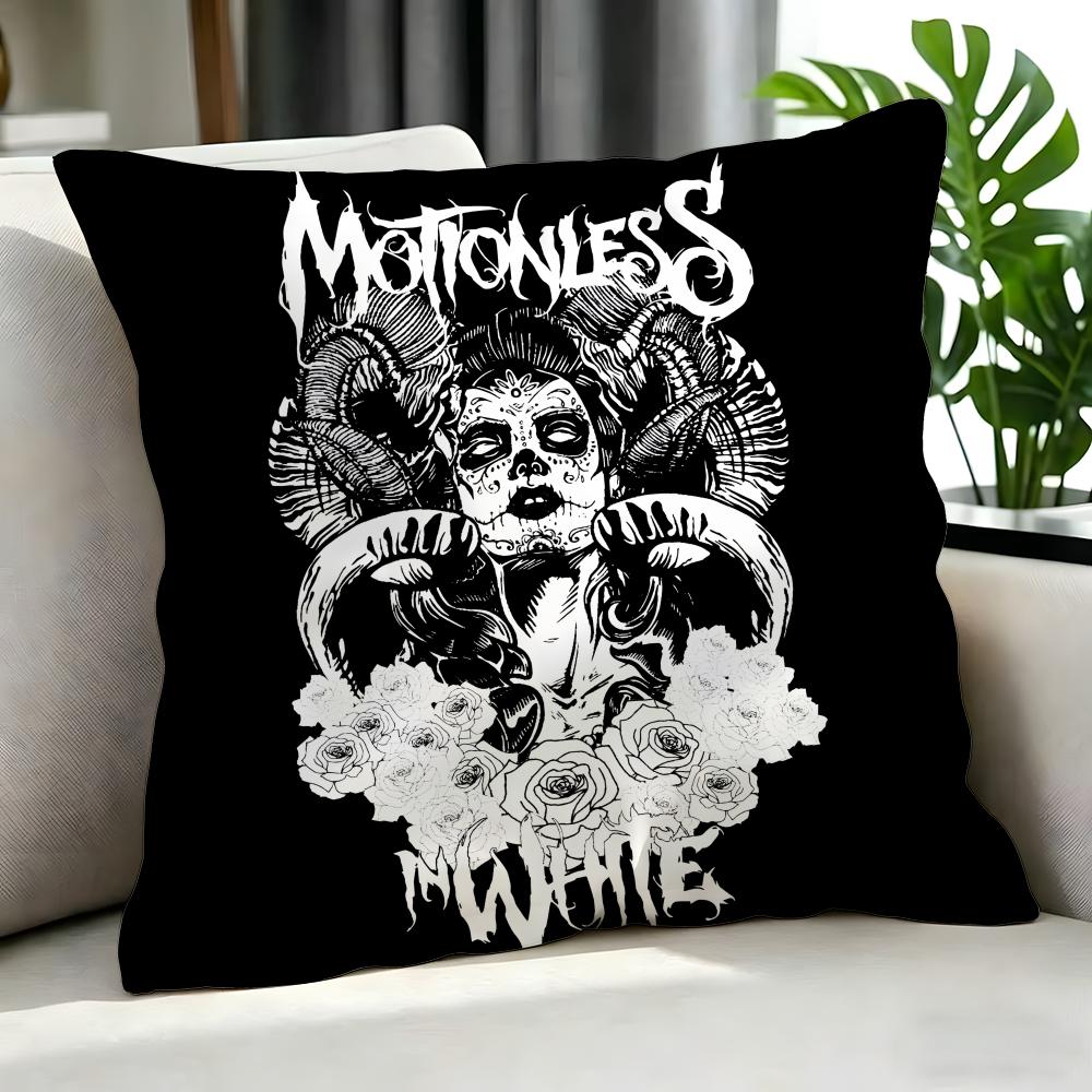 Band MMotionless In White Cushion Cover Cushion Cover Set Pcs x x x Pillowcase Decorative Sofa Home Decor