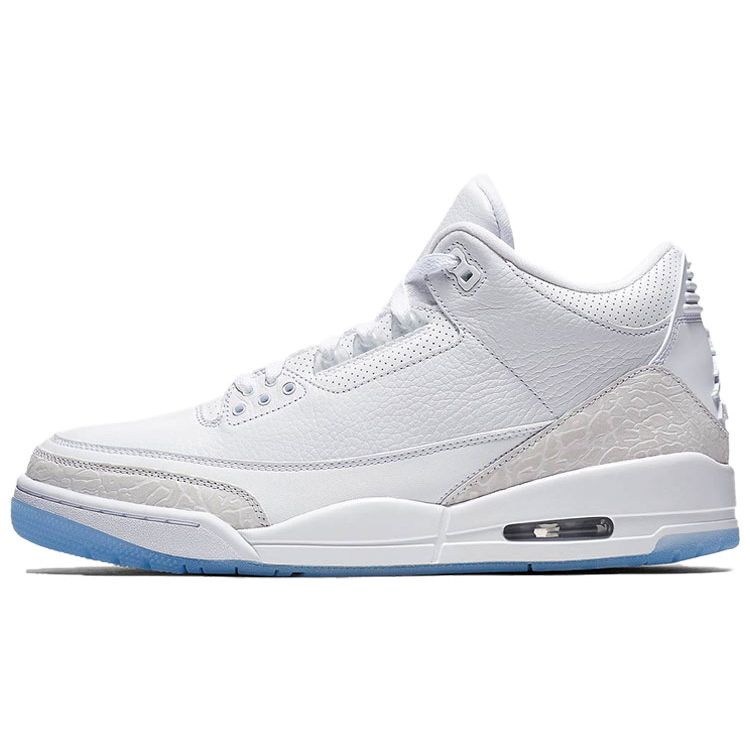 

Мужские кроссовки Air Jordan 3 Retro Triple White бело-белые 136064-111