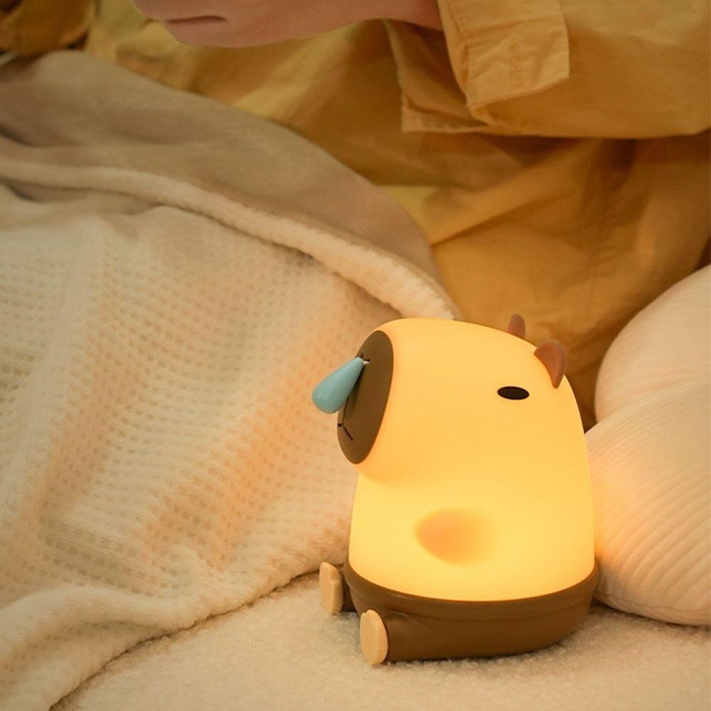 Timing Dimming Capybara Night Light Eye Protection Sleep Atmosphere Light Desktop Decoration