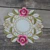 Europe Rose Flower Embroidery Table Place Mat Cloth Wedding Christmas Dining Placemat Kitchen Table Decoration and Accessories