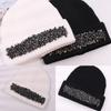 Wild Wool Hat Shiny for Rhinestone Knitted Hat Ear for Protection Warm Autumn Winter for Boy Girl Xmas Halloween New Yea