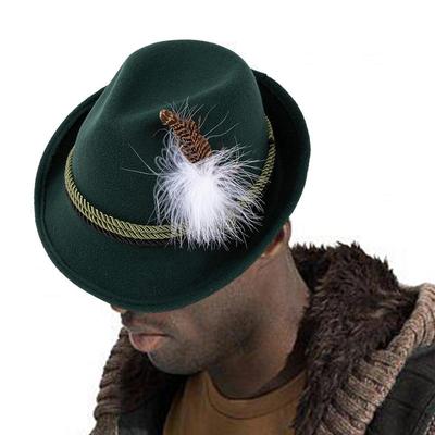 Oktoberfest Hat Jazz Hat Bowler Hats Curled Halloween Costume Cosplay CapS Costume Caps for Role Play Cosplay Halloween Party