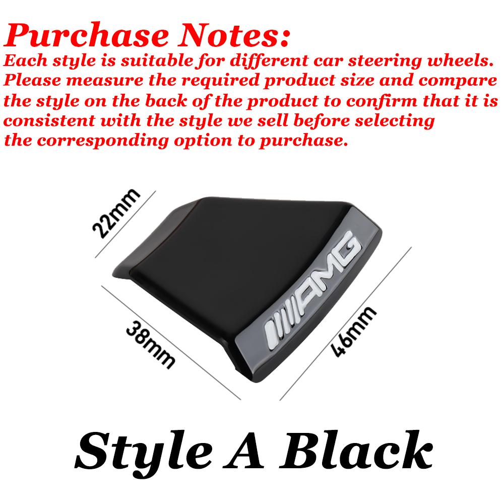 3D ABS Car Steering Wheel Emblem Sticker Interior Badge Decoration for Mercedes Benz AMG A B C E R G S Class GLK CLA GLB GLC GLA