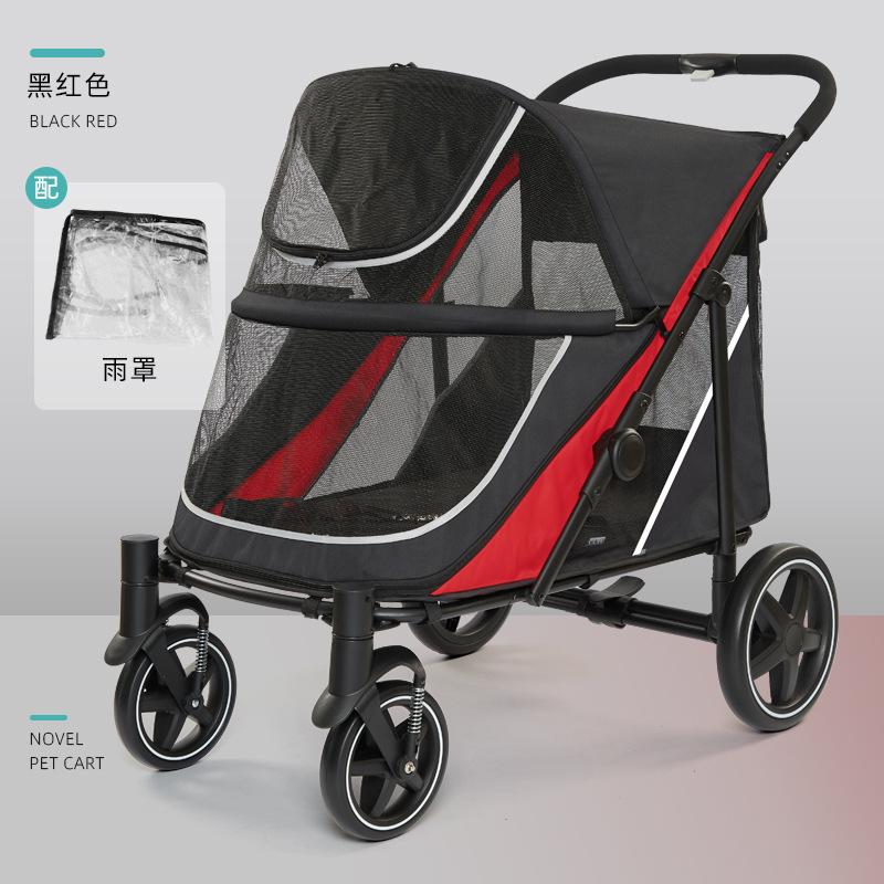 Multi Functional Pet Cart Lightweight and Foldable Multiple Cats Dogs and Outdoor Carts