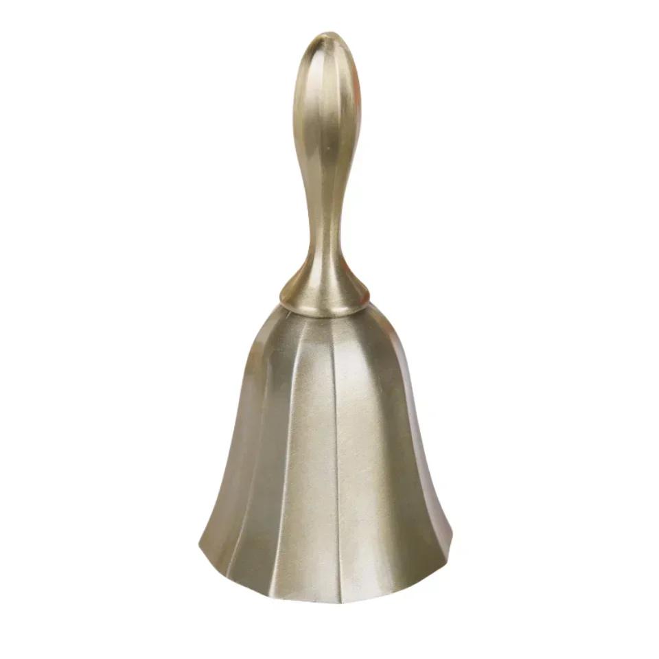 Retro Bronze Metal Bryllupsklokke Kæledyrstræningsklokker Serviceklokke Kald til Restaurant Bar Jingle Kirke Skole Klasseværelse