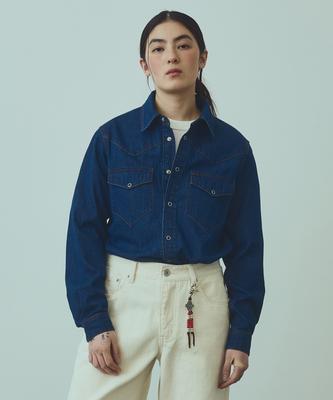 UNIFORM BRIDGE Western Denim Shirt 6Oz(Womens) Indigo One Washed
