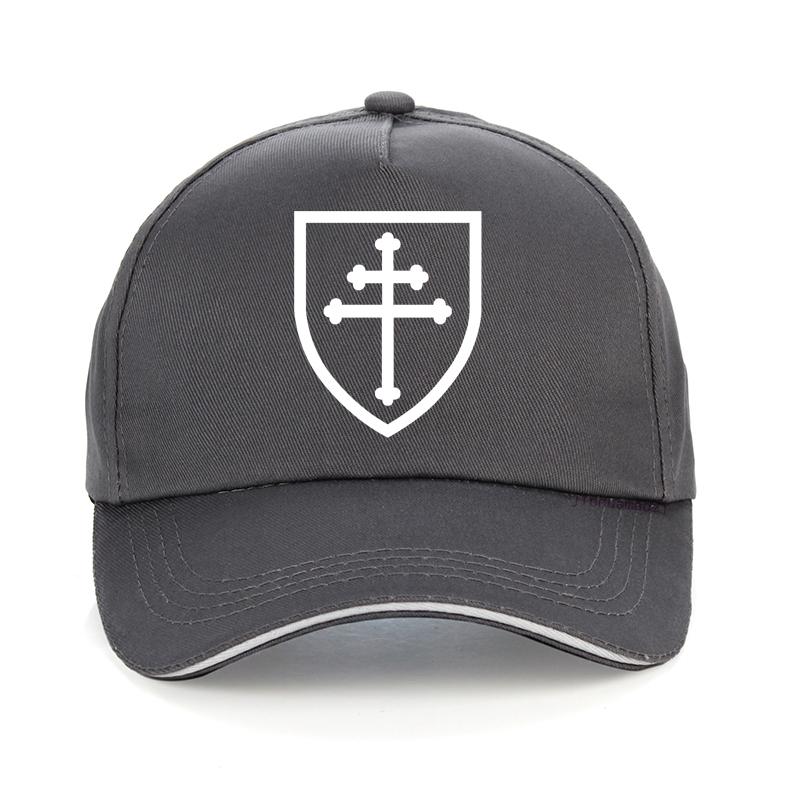Classic Lorraine Cross Signet Men Hat Orthodox Cross Printing Baseball Cap Male Punk Style Adjustable Snapback Hats Gorra