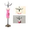 Metall Schmuckaufsteller Halsketten Präsentationsständer Ohrring Hängehalter Armband Regal(Rose Rot)