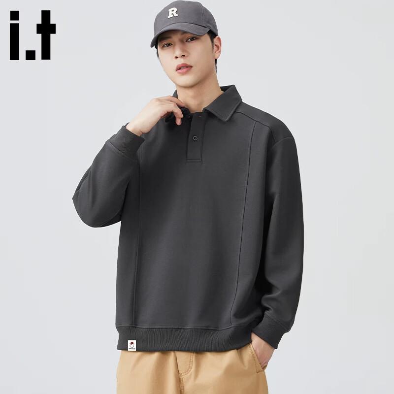 CHOCOOLATEit Herren Retro Revers Langarm Sweatshirt