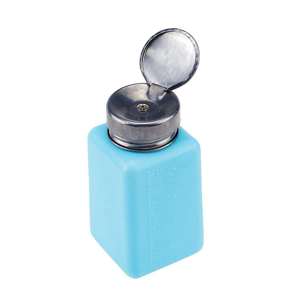 

200mL Pump Dispenser Square Push Down Pump Dispenser Empty Dispensing Bottle Makeup Remover 1pc