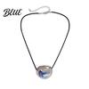 Fashion Accessories for Women Oval Bead Clavicle Chain Necklace Alloy
