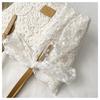 Women's Retro One-Shoulder Lace Hollow Handbag - Large Capacity, Light Luxury Vacation Tote