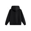 Li-Ning Embroidered Pattern Zip-Up Hoodie Men Hoodies Black AWDU053-2