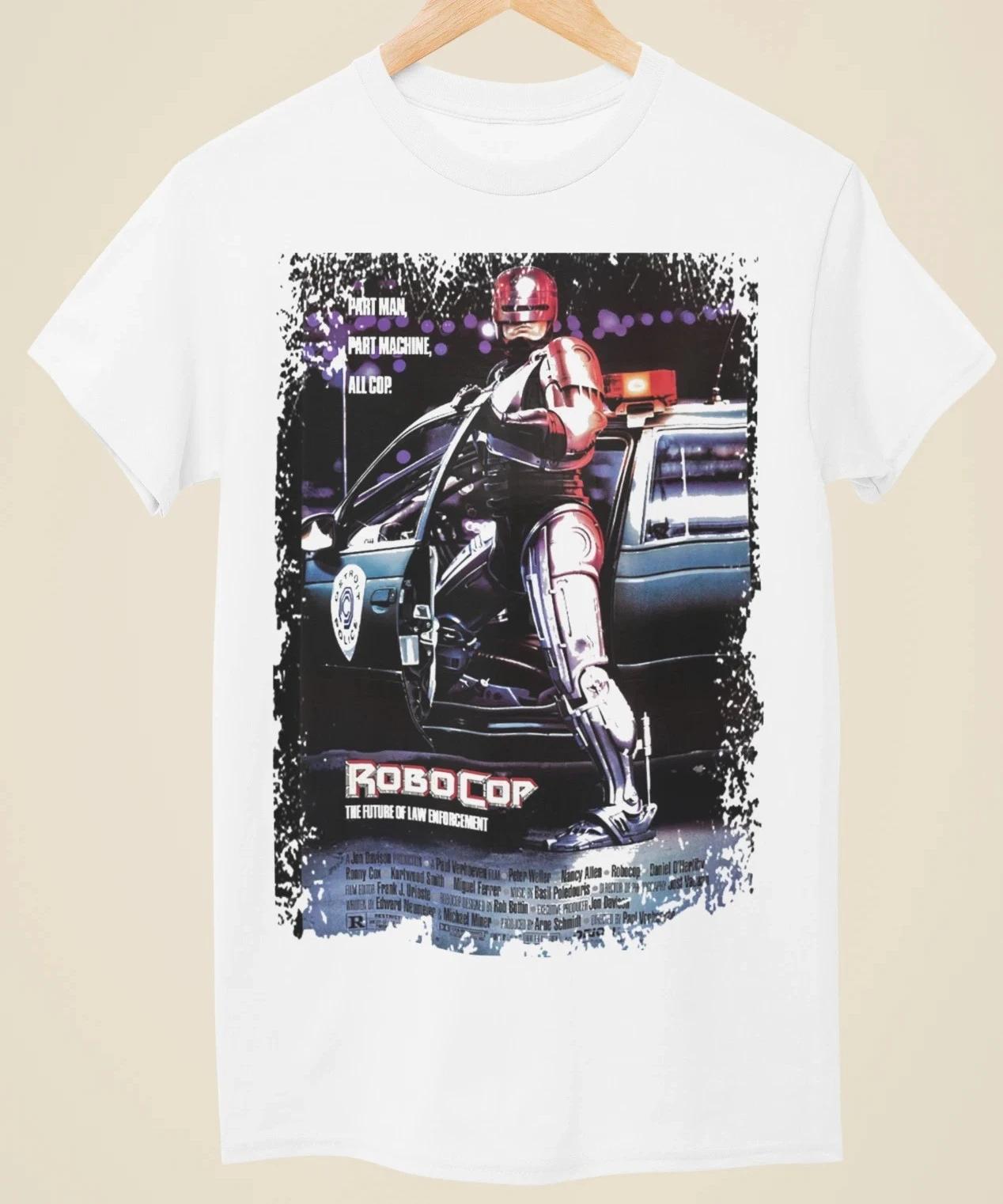 

New sci-fi movie Robocop - poster inspiration 3D printed unisex T-shirt shirt street trend retro short sleeved round neck top 6XL