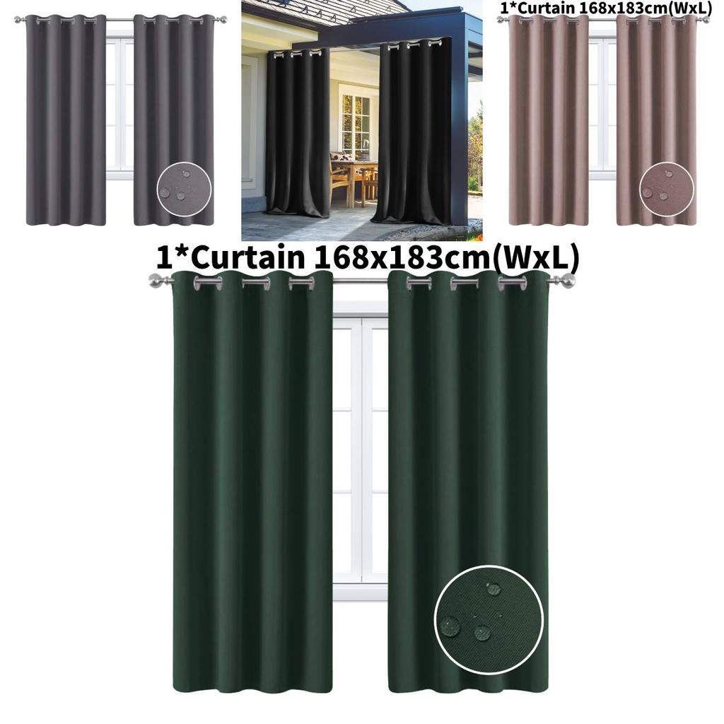 Waterproof Blackout Curtain For Balcony With Polyester Fabric And Easy Installation For Living Room Decor