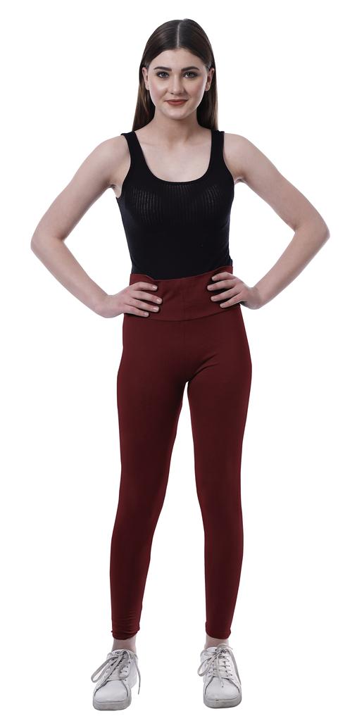 Moomaya High Waist Leggings For Womens Pull On Soft Running Yoga Pants-VY