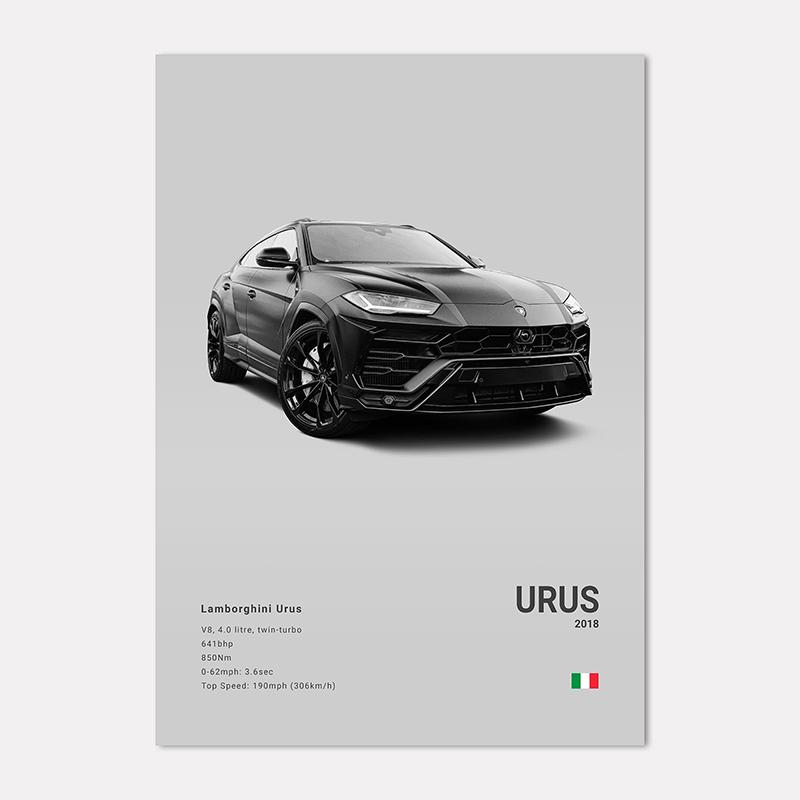 Famous Cars LP 640 Canvas Wall Art Print Poster Aventador URUS VENENO Decoration Mural Modern Home Decor Birthday Gift Unframed