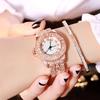Women Stylish Elegant All-match Crystal Steel Watchband Bracelet Watch